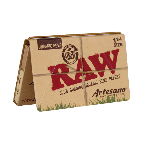 Raw Paper / Organic Artesano 1 1/4 W/ Tray, Tips